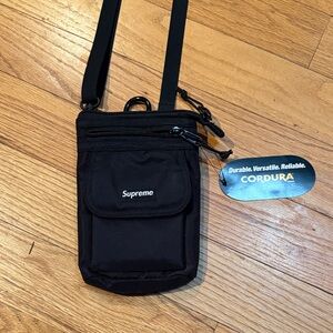 Supreme Black Cordura Belt Bag